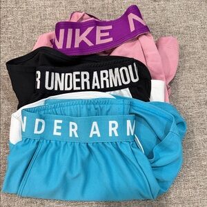 Nike and Under Armour Athletic Shorts Bundle